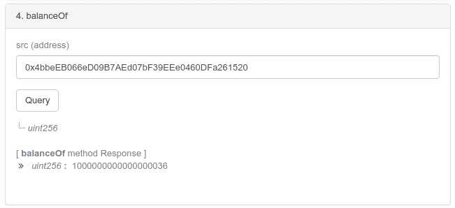 Querying for token balance using Etherscan's "Read Contract" feature